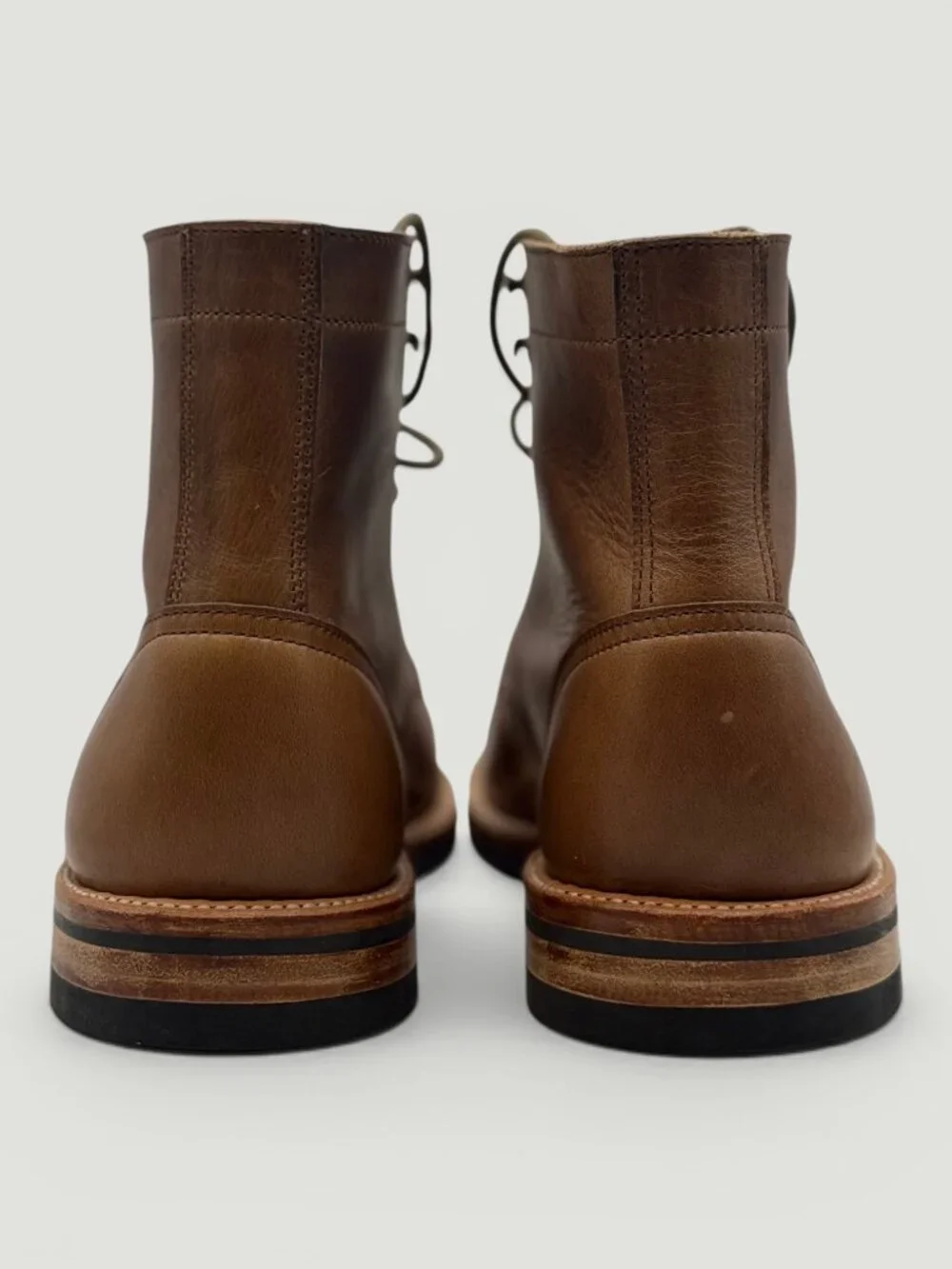 Oak Street Bootmakers Trench Boot Size 9 Natural Chromexcel Cap Toe